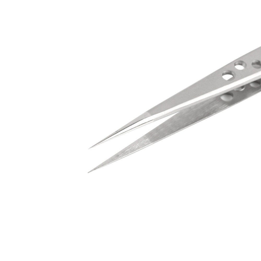 Wenkbrauw pincet gereedschap wimper extensions pincet remover nail art rechte en gebogen puntige punt accessoires