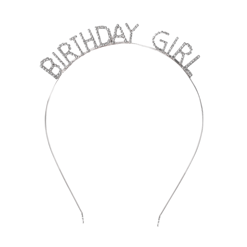 Happy Birthday European And American Birthday Party Headgear Headband Female Letters Happy Birthday Headband Women: 13
