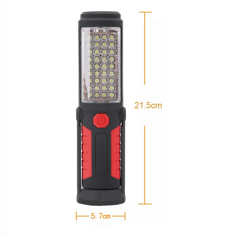 USB Charging/3*AA 36+5LED Magnetic Work Hand Flashlight Emergency Inspection Work Torch Light Hook Magnet Portable Lanterns
