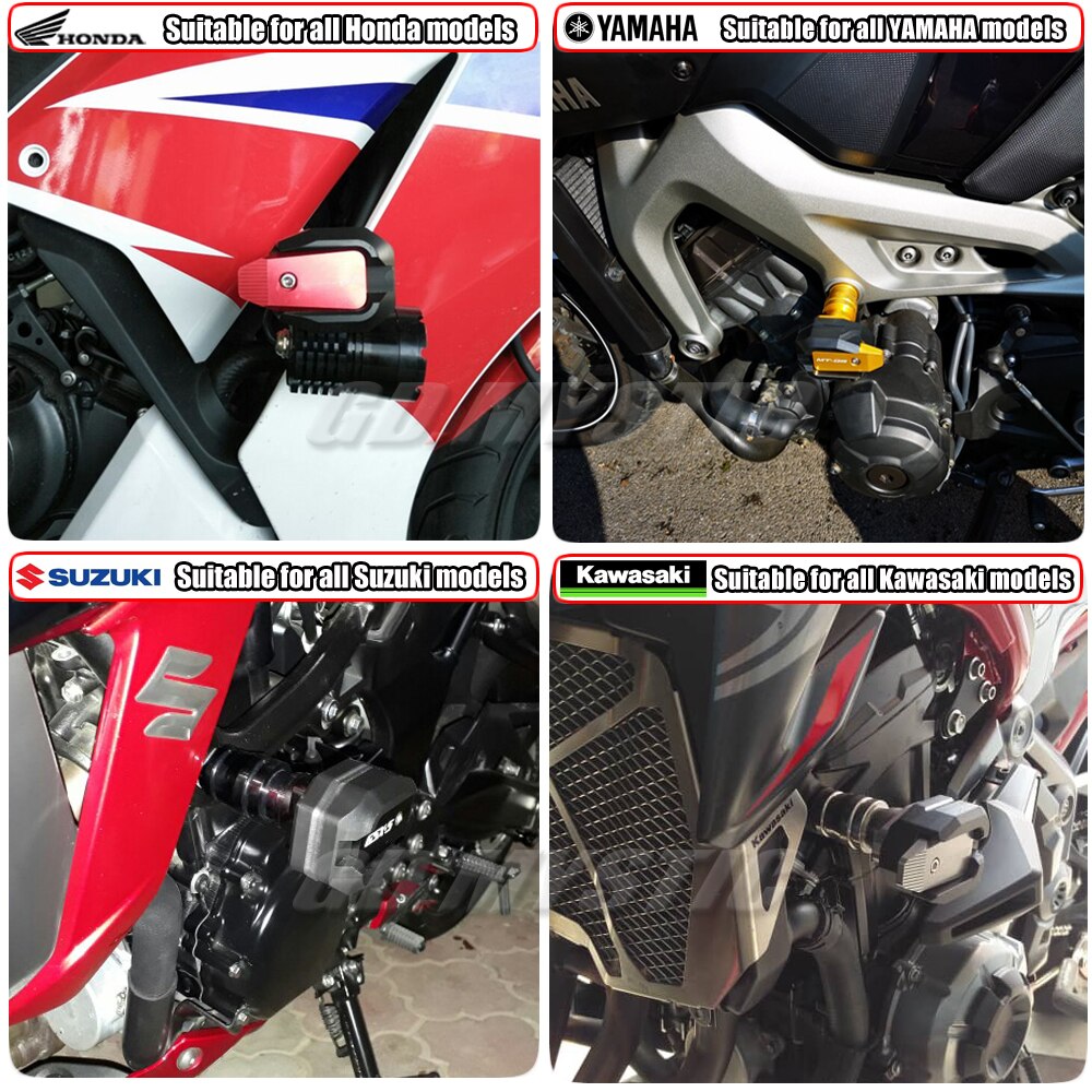 För yamaha  mt 07 mt07 mt-07 fz-07 tillbehör ramreglage skydd vänster och höger anti