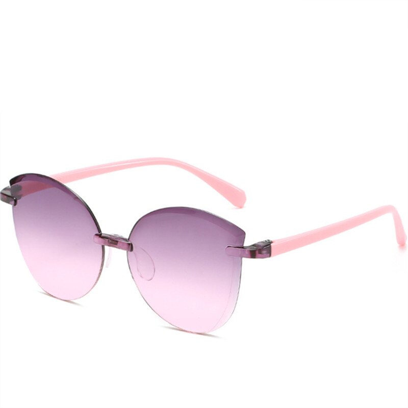 Oulylan indfattede børn solbriller drenge grils dejlige baby solbriller børn udendørs briller nuancer farverigt spejl  uv400: Pinkpigray