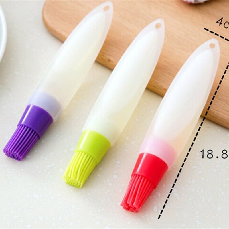 High Silicone Honey Oil Brush Bottle BBQ Baking Pancake Basting Tool