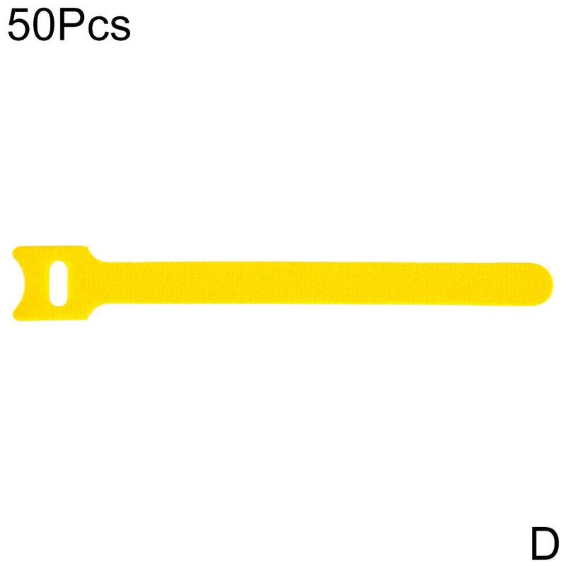 Fixed Cable Tie Adjustable, Magic Cable Management Hook And Tape Tape, Loop V7A9: yellow