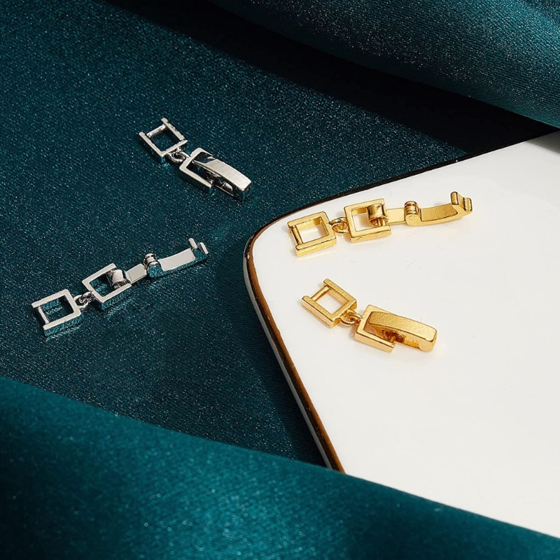 5 stuks eenvoudige ketting armband verlengers legering verlengstuk vouwsluiting voor armband ketting en sieraden maken