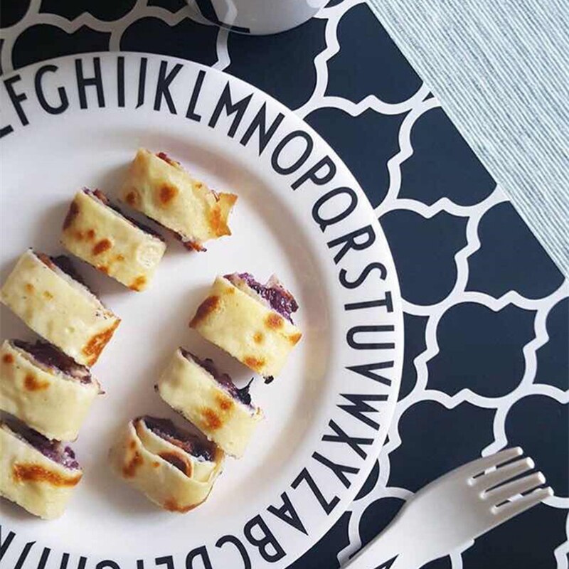 freundlicher Alphabet Platte Schüssel Anti-herbst Tasse Flach Platte Geschirr Dreieck Platte knapp Becher Baby Lebensmittel Liefern Schulungen platte