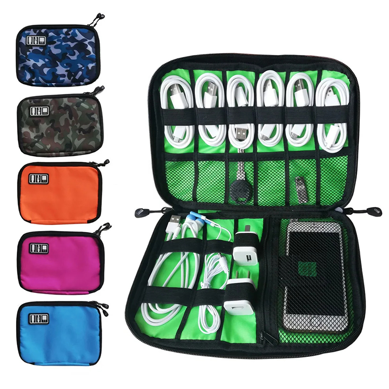 Gadget Cable Organizer Storage Bag Travel Electronic Accessories Storage Bag Case USB Charger Power Bank Holder Digitals Kit Bag