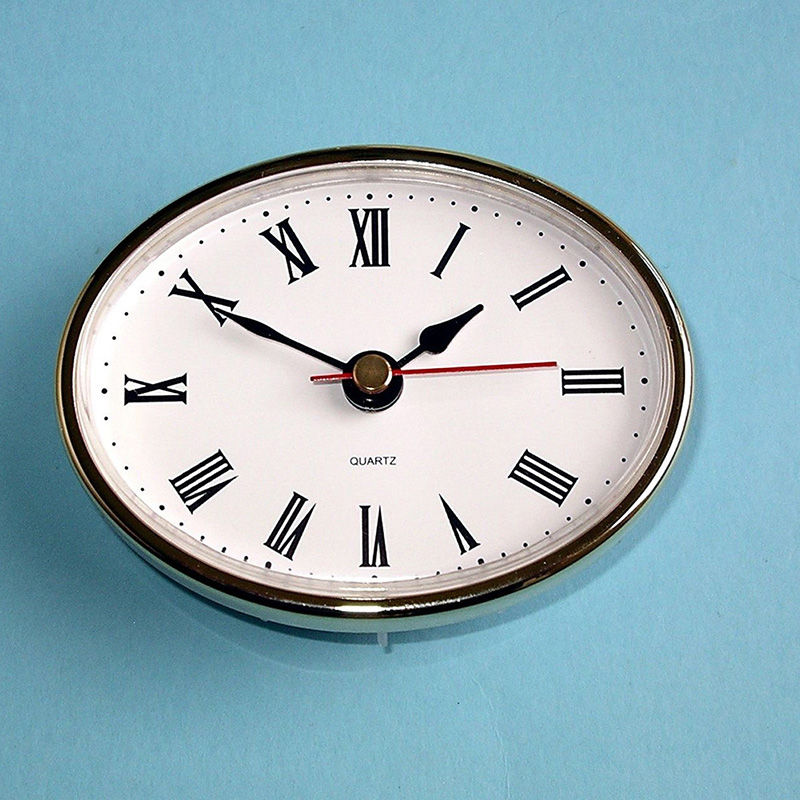 Klassische Eisen Uhr Handwerk Quarz Bewegung 65mm Runde Beleuchtung Uhren Kopf Einsatz Römische Zahl Möbel Dekorationen Zubehör