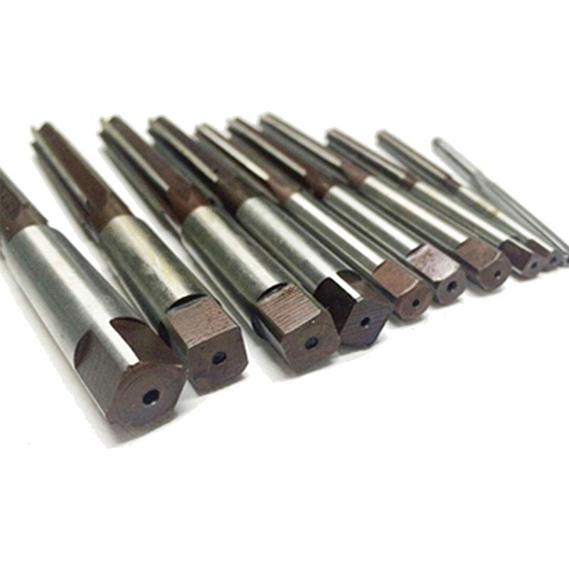 10 teile/satz 3 4 5 6 7 8 9 10 11 12mm Gerade Schaft Hand Reibahle Präzision H8 Manuelle -zweck Werkzeug Spannen Ingenieurwesen Cutter