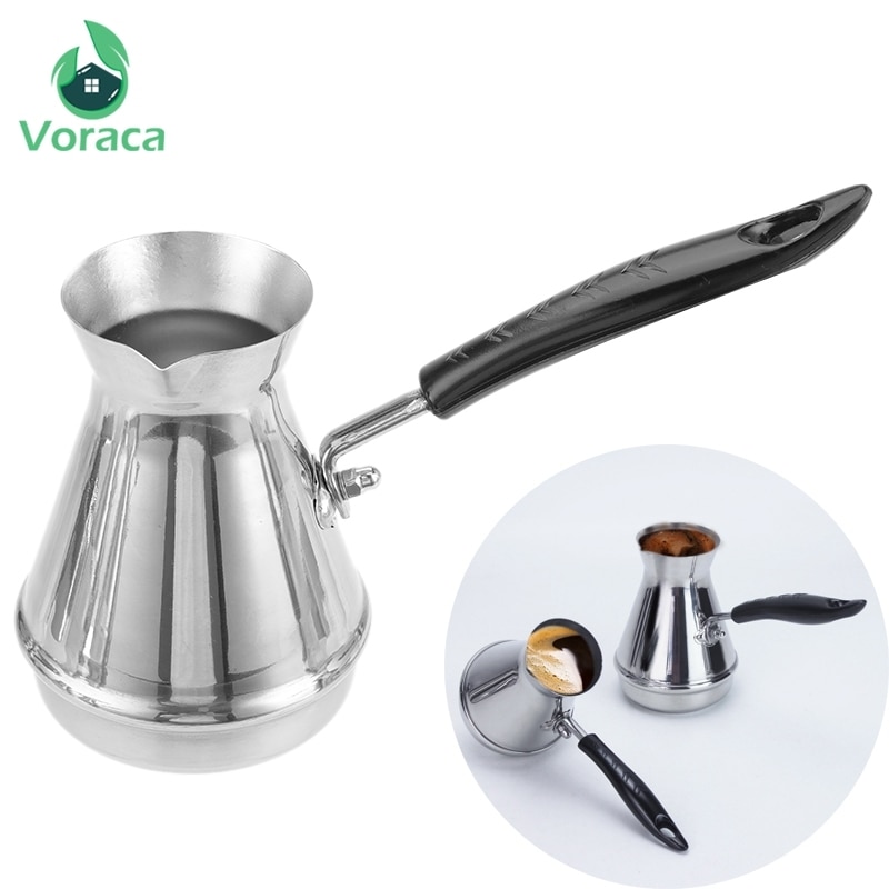 Turkkilainen kahvipannu cevze ibrik ruostumaton teräs arabica kahvinkeitin vedenkeittimet perkolaattorit eurooppalaiset pitkävartiset mokka-mokakattilat