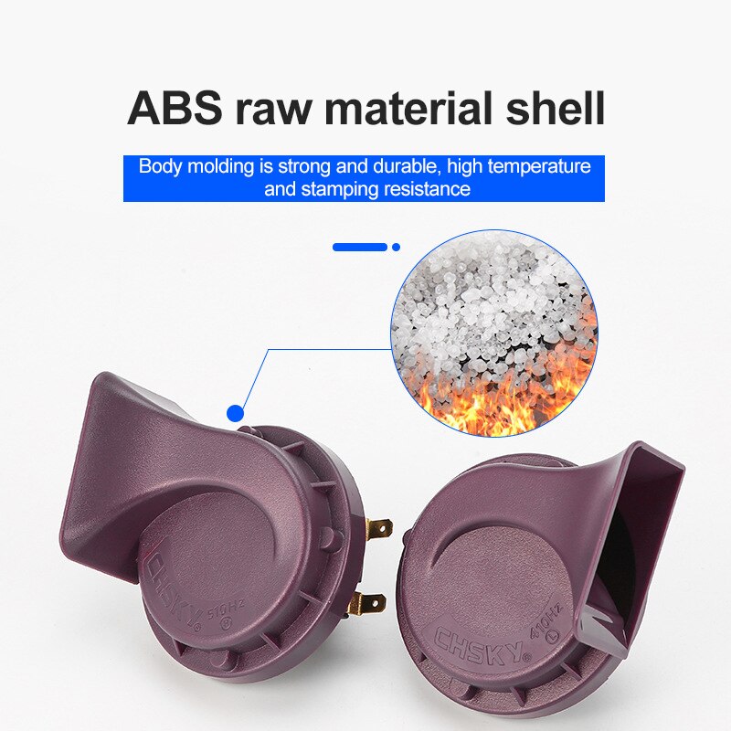 Universal Car Horn Loud Pressure Klaxon Speaker 12/24V Waterproof 120DB Snail Cry Air Horn Vespa Loudnes Auto Car Accessories