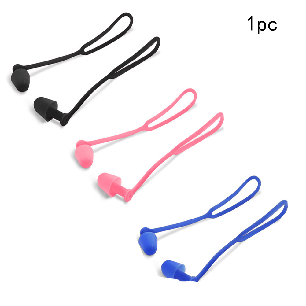 Waterproof Soft Swimming Earplugs Nose Clip Case Protective Prevent Water Protection Ear Plug Soft Silicone Swim Dive Supplies~