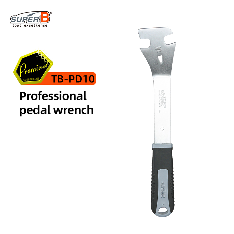 Llave de Pedal de bicicleta SUPER B de 15mm, mango Extra largo, pedales de bicicleta de montaña y carretera, removedor de instalación, herramienta de reparación de llave de repuesto: BLANCO