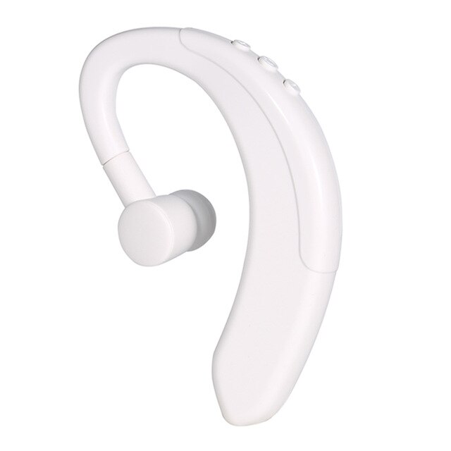 Kowkaka Bluetooth 5.0 Draadloze Koptelefoon Stereo Oorhaak Sport Hoofdtelefoon Business Rijden Handsfree Met Microfoon Headset: White 1