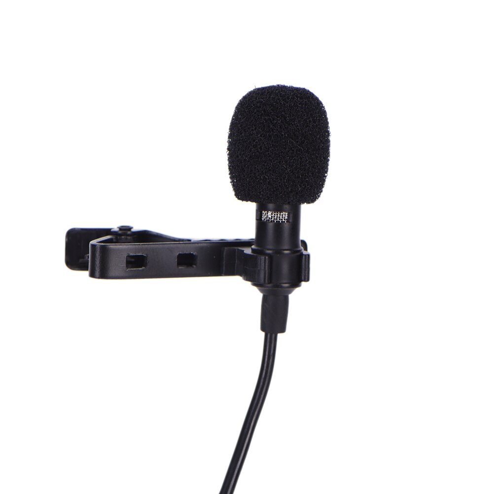 1pcs Clip-on Lavalier Microphone 3.5mm Mini Wired Condenser Microphone For Smartphones Laptop Micro