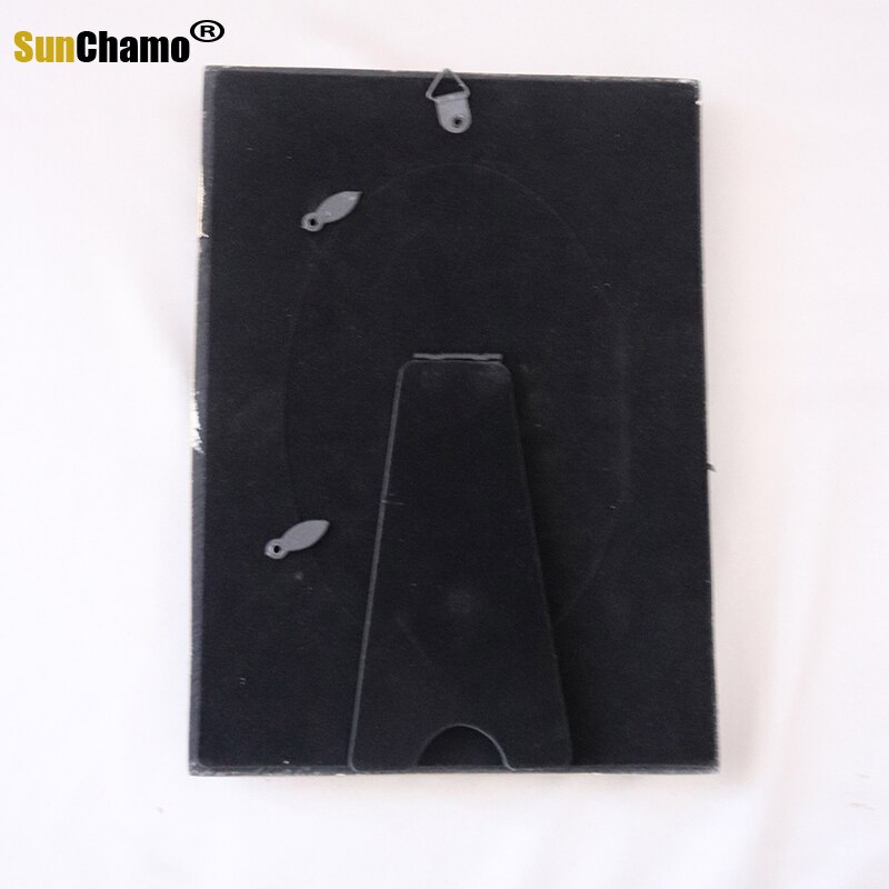 European Style Retro Gold and Blue Carved 6 Square 4 Inch Photo Frame Set Up French Light Luxury Resin Framed Wall Art