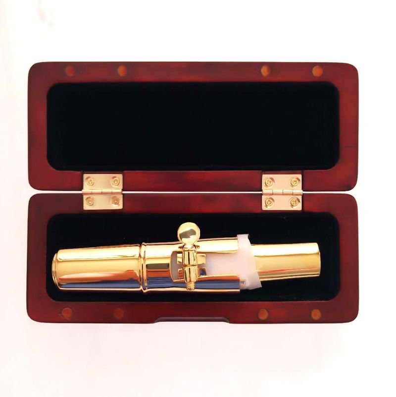 Utmerket munnstykke i massivt tre, bb tenor saks, metall