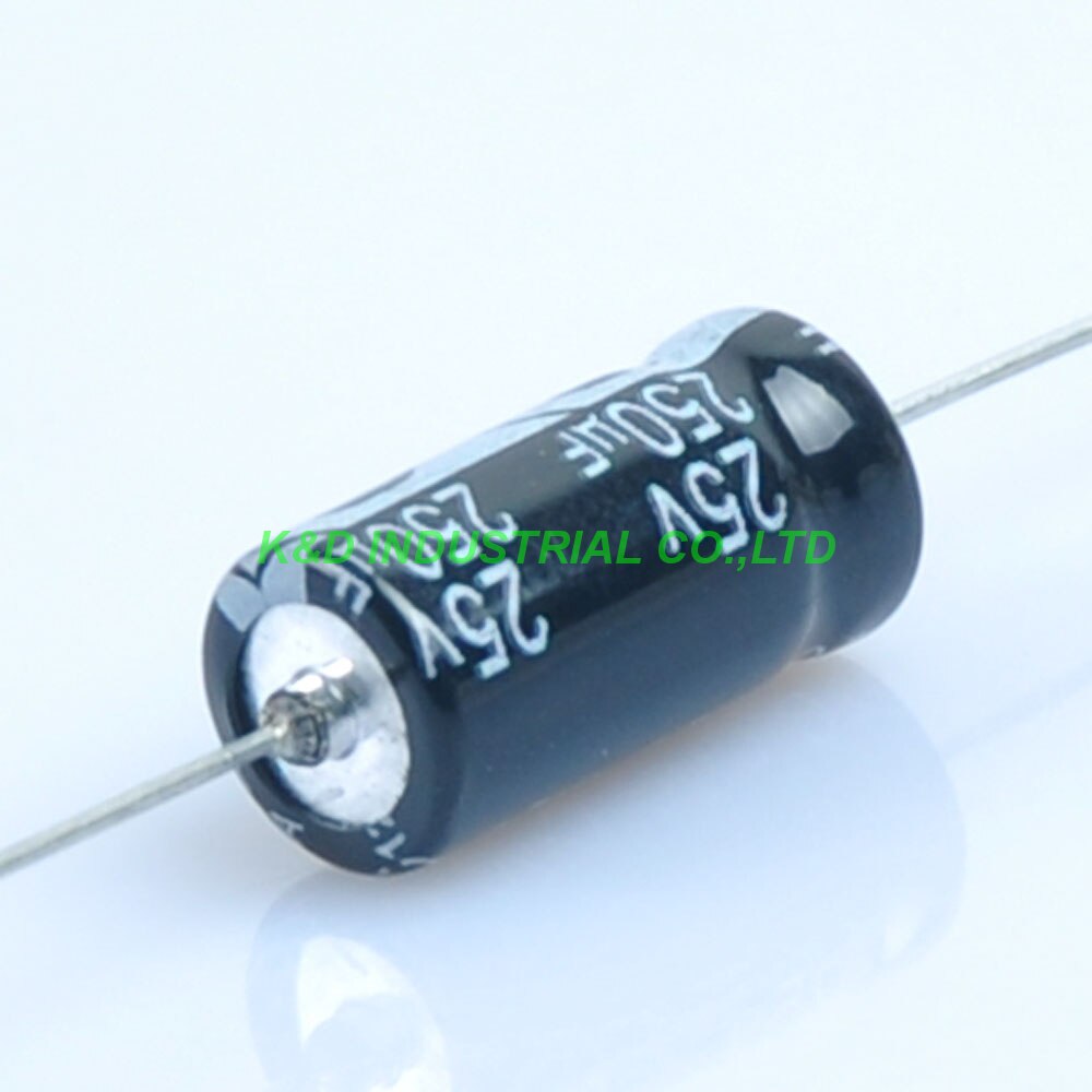 10x 250uF 25V Axial Electrolytic Capacitors for DIY Audio Guitar Tube Amps