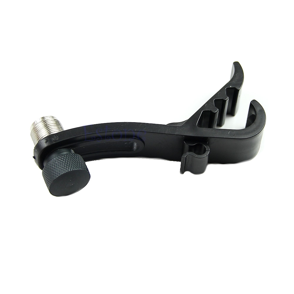 1 st plasttrumma mikrofonklämma stötsäker klämmahållare fälgmonteringssats hårt spårväxel