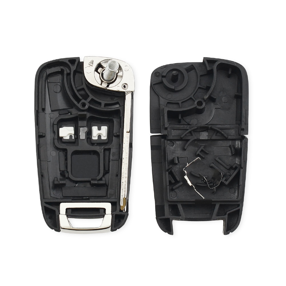 KEYYOU 2/3 Buttons Modified Flip Remote Car Key Shell For Chevrolet Cruze Aveo Auot Key Case Right/left YM28/hu43 Blade