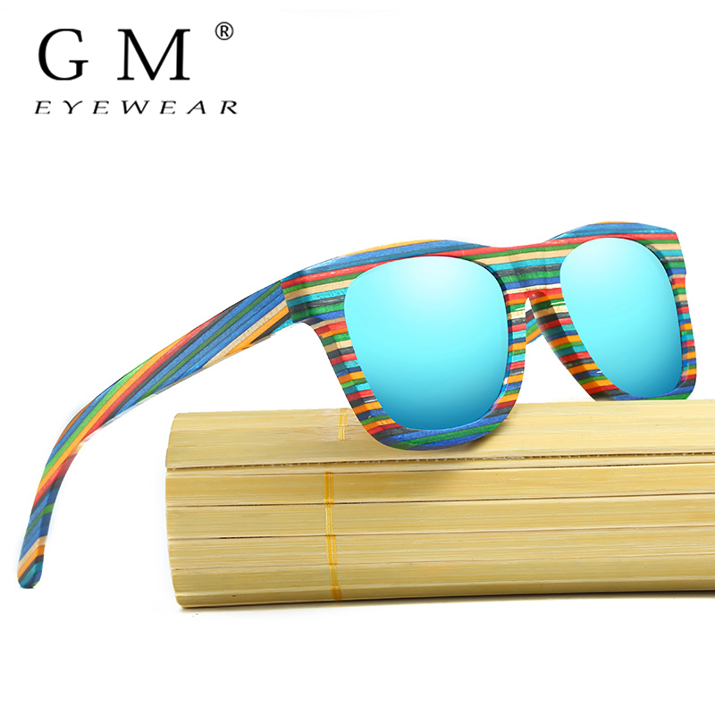 GM Sonnenbrille aus natürlichem Bambus und Holz, VIP-Handbuch, polarisierte Brille, Luxusmarke, , abbaubare Brille, Geschenkbox