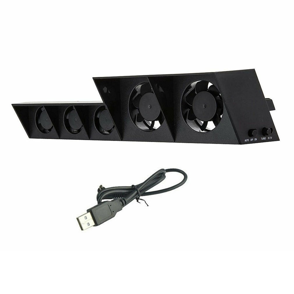 For PS4 console refrigerator cooling fan for PS4 external USB 5-fan Temperature control for Playstation 4 console