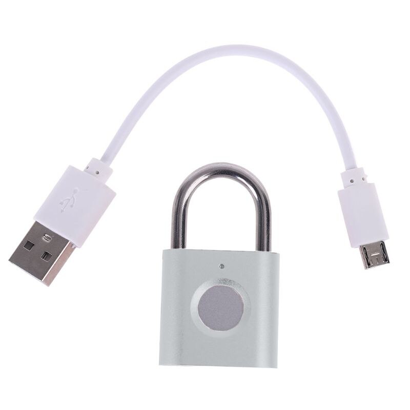 Smart Biometric Fingerprint Padlock Keyless Drawer Lock Fingerprint Unlock File Cabinet Anti-theft Lock Suitcases Lock: S