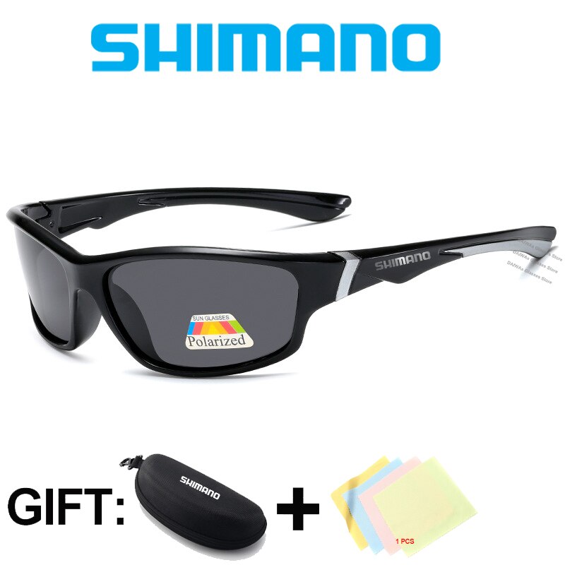 Shimano männer Frauen Polarisierte Angeln Gläser Im Freien HD UV Schutz Angeln Sonnenbrille Sport Klettern Angeln Gläser: Black