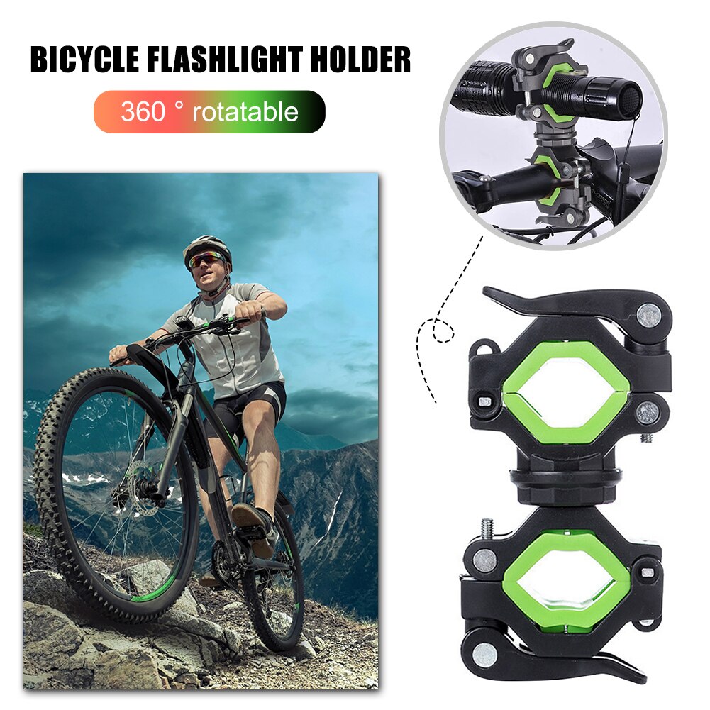 360 degrés rotatif vélo avant lampe boussole digitale vélo réglable guidon dégagement rapide vtt vélo vélo phare queue