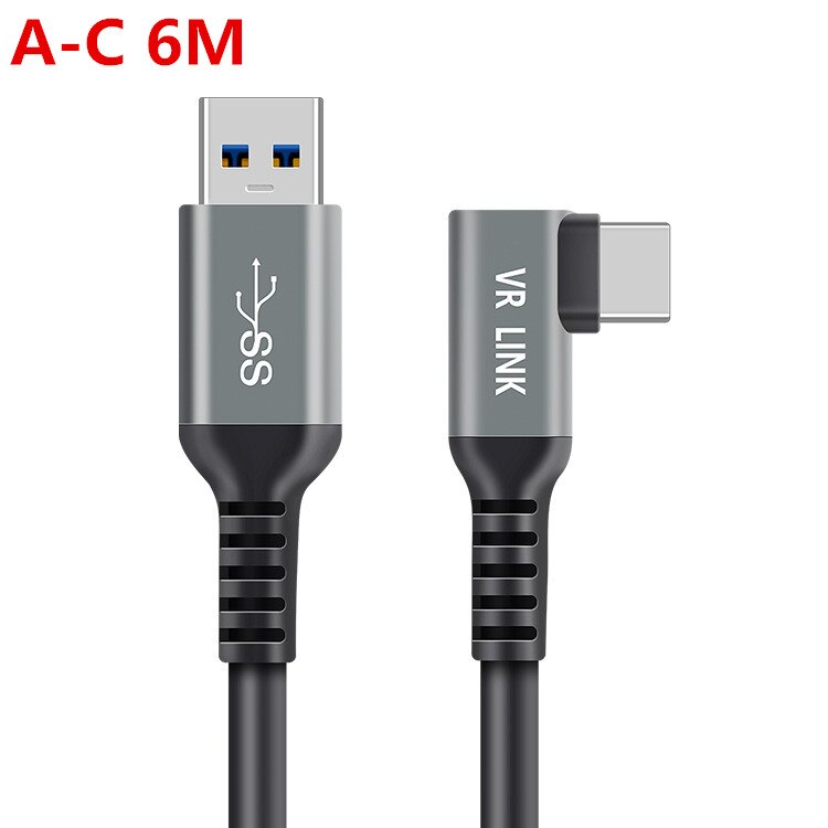 7m 6m 5m til oculus quest 2 link kabel usb 3.2 lynopladningskabler til quest 2 vr data hurtigopladninger vr headset tilbehør: Usb en -c 6m