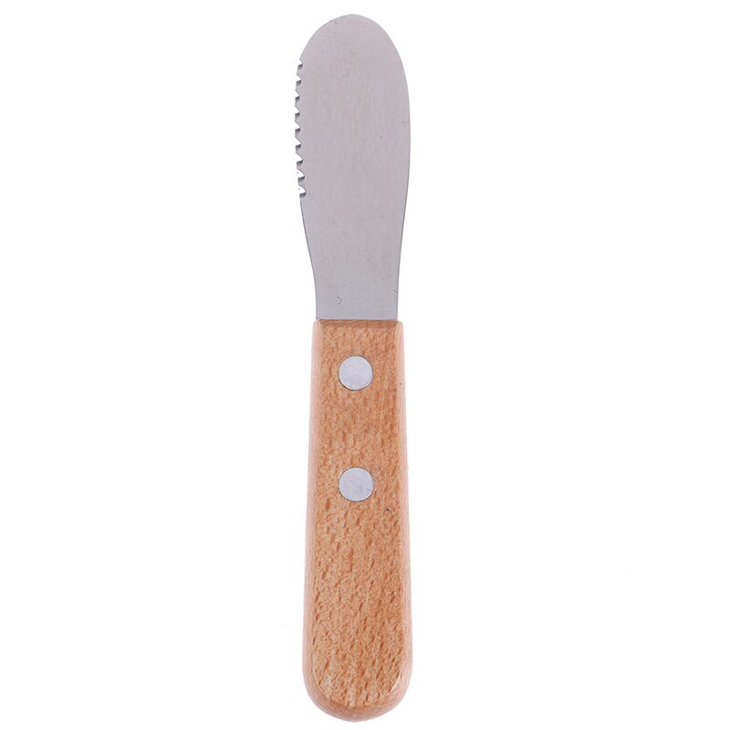 Sandwich Spreader Butter Cheese Slicer Knife Stainless Steel Spatula Kitchen Tool with Wooden Handle