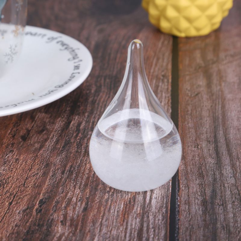 Stilig skrivebord værmelding vann glass flaske barometer flasker værstasjon #24