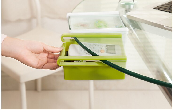Køkken køleskab organisator fryser pladsbesparende organisation hylde opbevaringsstativ badeværelsesbord hyldestativ organizer holder