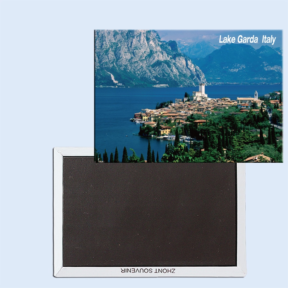 Lago di Garda, Malcesine, Italia, autoadesivi del frigorifero Magnetico, souvenir turistici, piccoli regali 24807