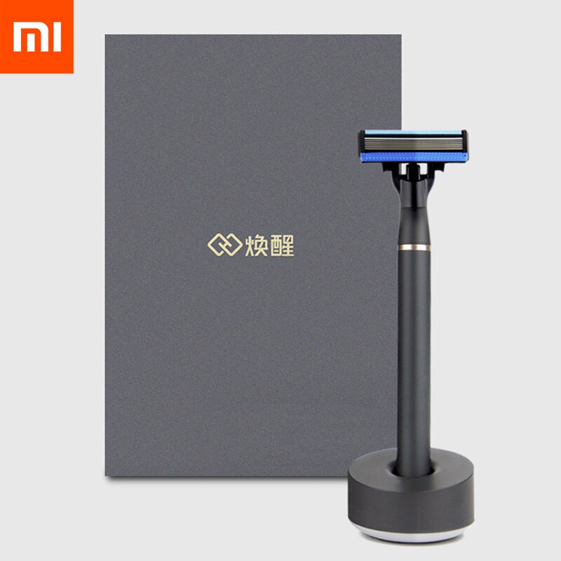 Huanxing golarka ręczna maszynka robić golenia golenie brody wióry magnetyczne wymienne ostrze golarki klip nie elektryczny