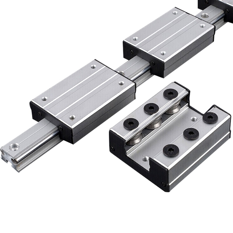 Frees hipping 1pcs External dual-axis linear guide slider LGD6 linear rail or LGB6 linear guide slider for CNC linear rail