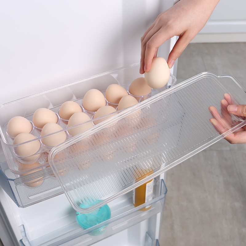 12 Eieren Lade Dikker Plastic Transparante Eieren Opslag Container Ei Houder Voor Thuis Koelkast Keuken Ei Behoud