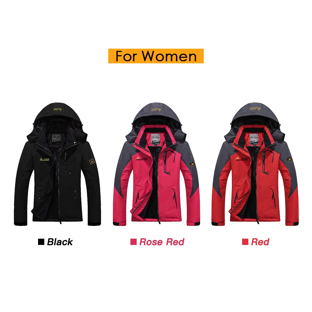 Kobiety Góra wodoodporna kurtka ze stójką kurtka narciarska kurtka wiatroszczelna kurtka zimowa dla kemping piesze wycieczki narciarstwo