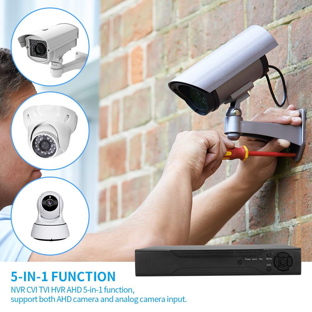 8-Channel High-Definition AHD-DVR Monitoring Host 5 In 1 Hybrid Hard Disk CCTV DVR Recorder Coaxial Surveillance Video Recorder