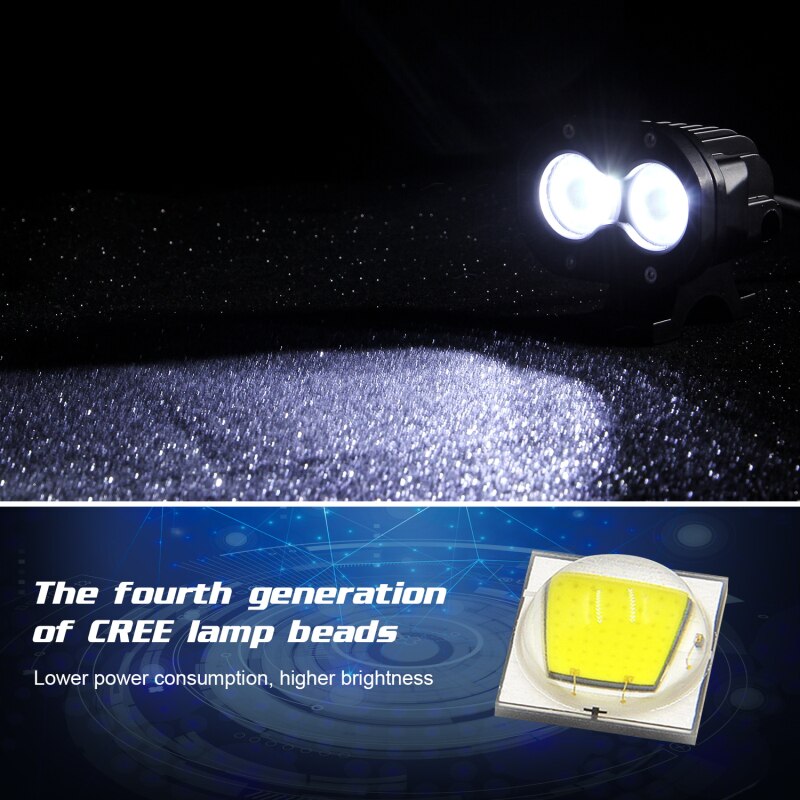 2 Stuks Led Verlichting Rijden 60W 6000K Mistlampen Voor Auto Motorfiets Off Road Truck Led Auto koplampen IP67 Waterdicht