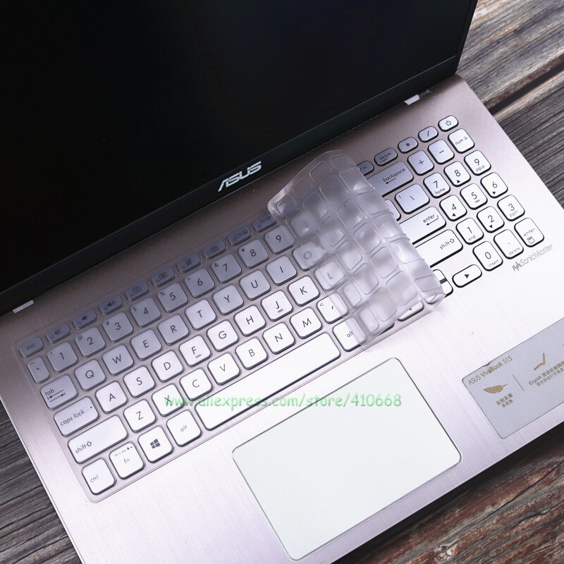 Silicone Laptop Keyboard Cover Skin For Asus Vivobook 15 ASUS VivoBook 15 M515UA M515U M515D M515DA M515 DA UA 15.6 Inch: Clear