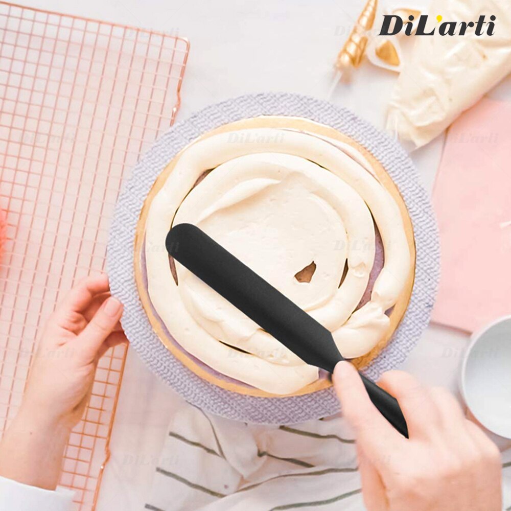 Baking Pro-Grade Silicone Spatula Set Kitchen Utensil Set Bread Cake Cooking Mixing Scraper Food Grade Seamless Heat Resistant