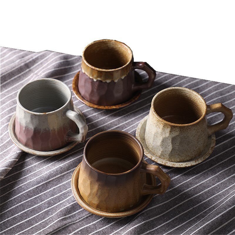 Retro keramisk kaffeservis japansk stil teservis 300ml