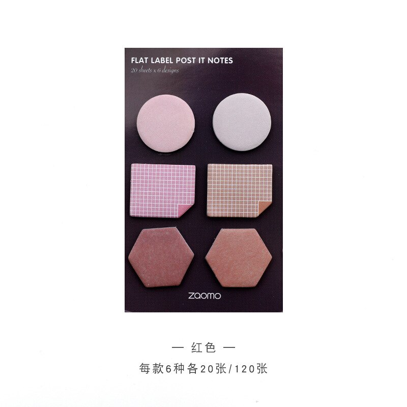 120Pcs Post It Sticky Notes Macaron Color Palette Series Memo Pads Stationery Self Adhesive Mini NotebookkSchool Office Supplies