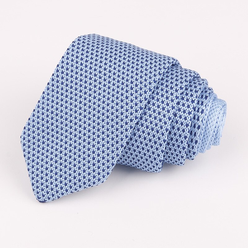 Multi-Gekleurde Mens Ties Lange Gebreide Ties Rood Blauw Grijs Stip Gentlemen Zakelijke Vintrage Stropdas das: 14