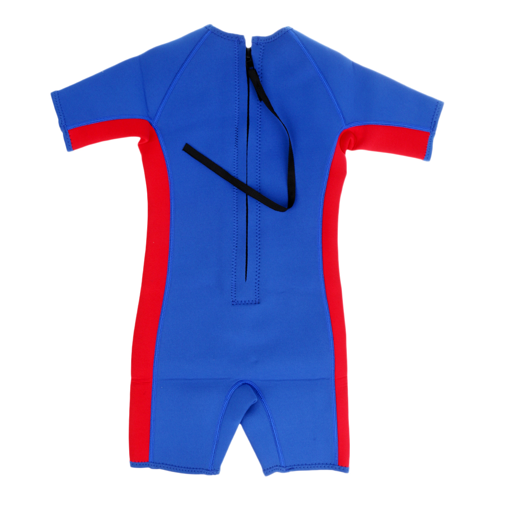 Jeugd Kids Wetsuits 3Mm Premium Neopreen Shorty Duiken Snorkelen Zwemkleding