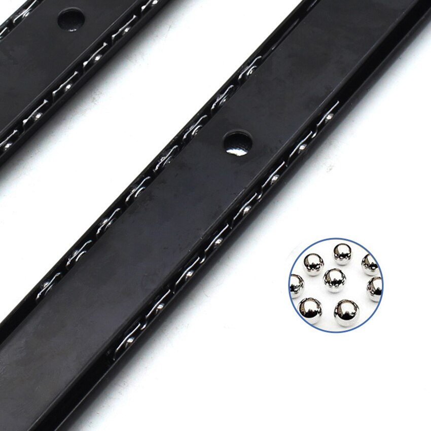 1 Set 356mm Silent Ball Bearing Keyboard Slides Keyboard Drawer Slides Tray Accessories Cabinet Furniture Hardware Rails Rack