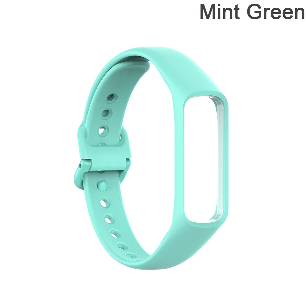 Smart klocka silikonrem för samsung galaxy fit-e /r375 band smart armbandsrem stegräknare fitness tracker armbandsrem: Typ 2 mintgrön