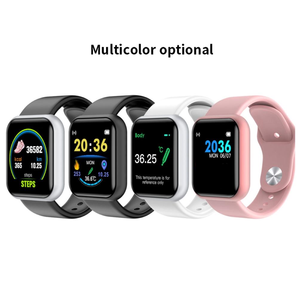 D20/Y68 Bluetooth Waterproof Heart Pressure Monitor Fitness Tracker