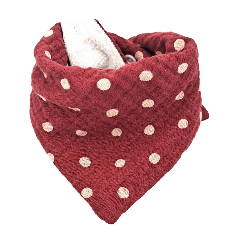 Bébé alimentation bavoirs doux gaze salive serviette enfant en bas âge Triangle écharpe roter tissu: 4