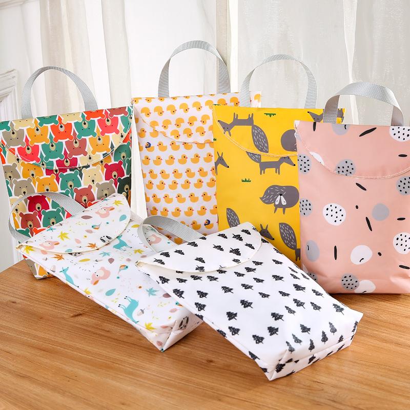 Multifunktionale Baby windel tasche, wiederverwendbare stilvolle wasserdichte windel lagerung tasche, tragbare große-kapazität Mutter tasche